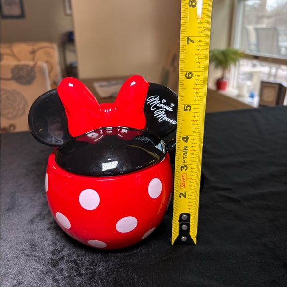 Disney Minnie Mouse Red and Black Mug with White Polka Dots - Picture 6 of 6